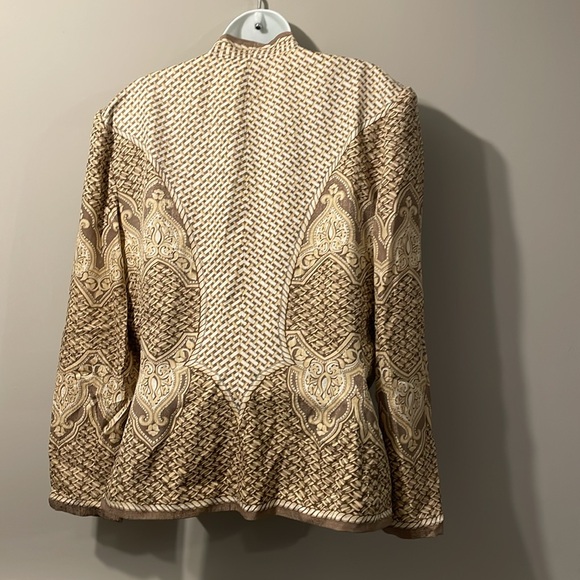 100% silk Adrianna Papell long sleeve top - Picture 4 of 5